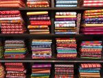 Pile of colored Kitenge fabric